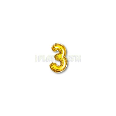 Adorno móvil Globo No. 3 Oro 1 pz