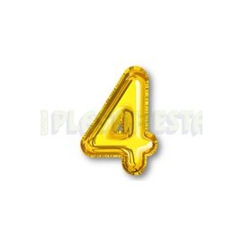 Adorno móvil Globo No. 4 Oro 1 pz