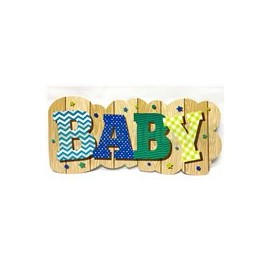 Letrero Baby shower texturas 1 pz
