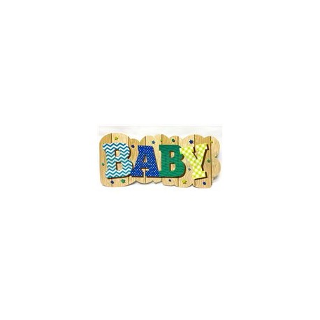 Letrero Baby shower texturas 1 pz