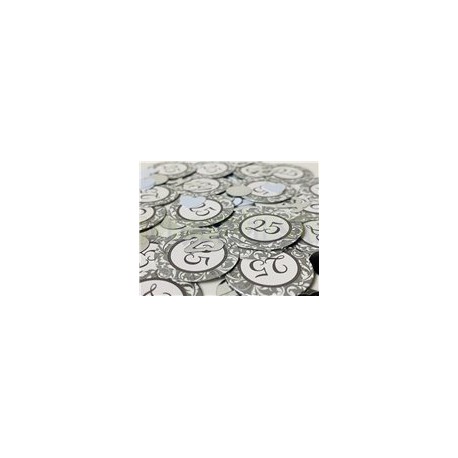 Confeti de mesa Bodas de plata 12 g