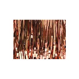 Cortina metálica Oro rosado 1 pz