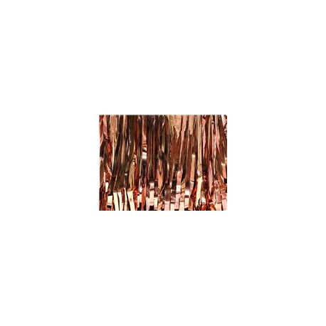 Cortina metálica Oro rosado 1 pz