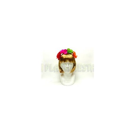Diadema hawaiana de tela Fosfo colores 1 pz