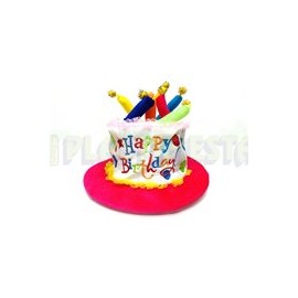Sombrero pastel Feliz cumpleaños 1 pz