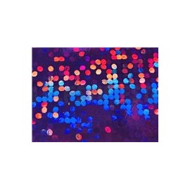 Letrero banderín Feliz cumpleaños holográfico Morado 1 pz