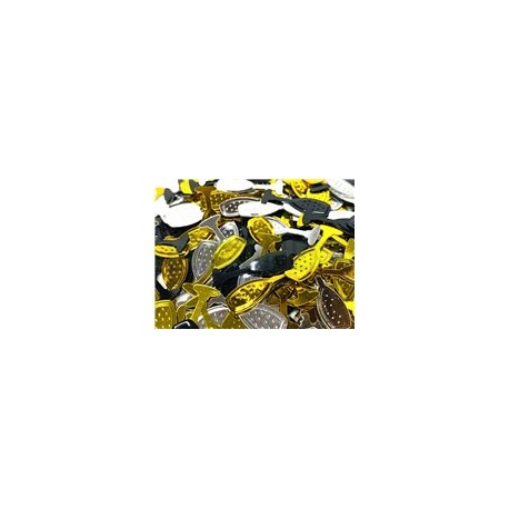 Confeti de mesa Copas flauta negro-dorado-plata 10 g