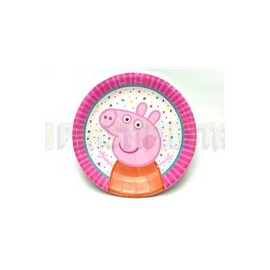 Plato pastelero Peppa pig 6 pz