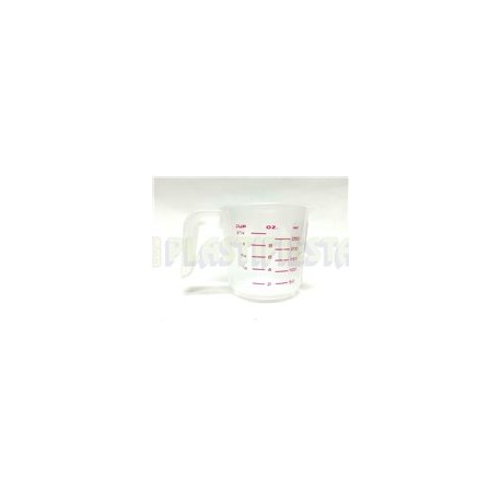 Taza medidora de plástico 1 pz