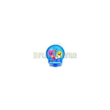 Vela medallón Baby Shark 1 pz