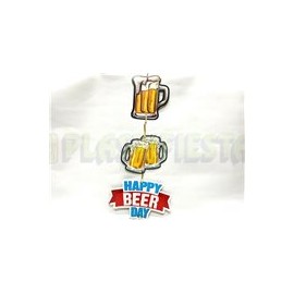 Decoración colgante Happy beer day 1 pz