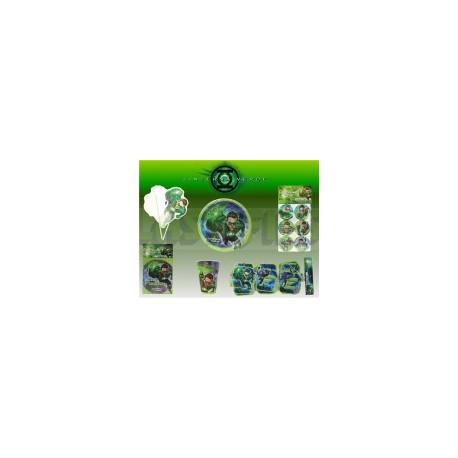 Set de fiesta Linterna Verde
