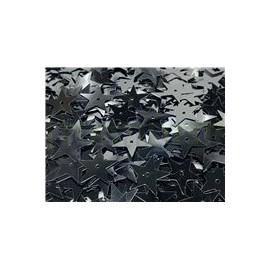 Confeti de mesa Estrella negra metálica 10 g