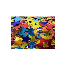 Confeti de mesa Estrellas diferentes tamaños y colores 12 g