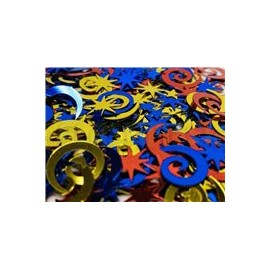 Confeti de mesa Estrellas y espirales colores 12 g