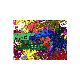 Confeti de mesa Feliz cumpleaños colores 10 g