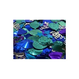 Confeti de mesa Fiesta globos azul y plata 12 g