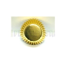 Capacillo mini Metálico dorado 50 pz