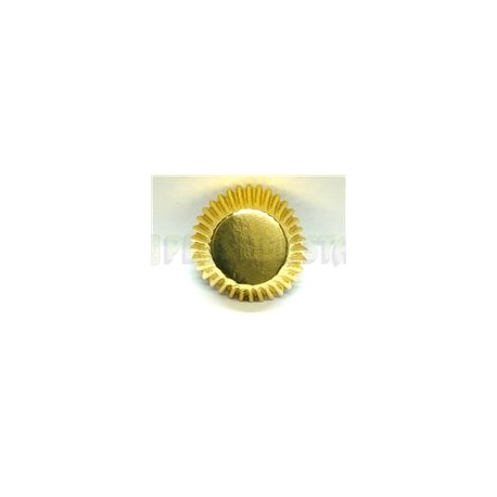 Capacillo mini Metálico dorado 50 pz