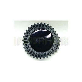 Capacillo mini Metálico negro 50 pz