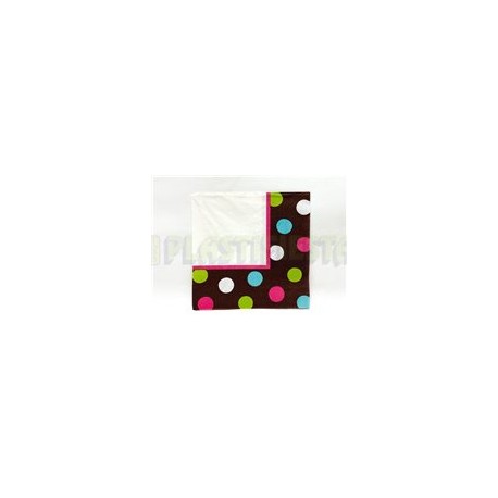 Servilleta lunch Polka dots Warm 18 pz