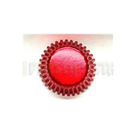 Capacillo mini Metálico rojo 50 pz