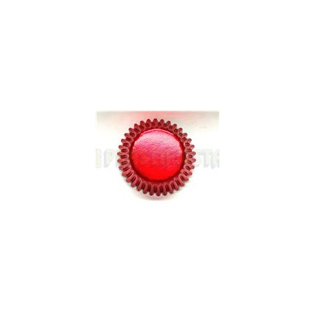 Capacillo mini Metálico rojo 50 pz