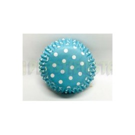 Capacillo estándar Polka azul cielo 100 pz