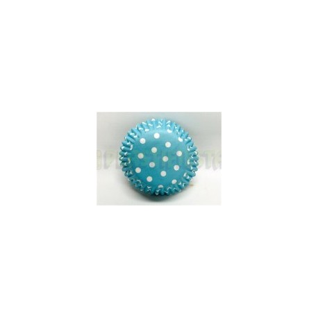Capacillo estándar Polka azul cielo 100 pz