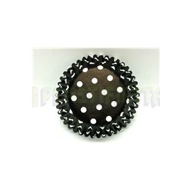 Capacillo estándar Polka negro 100 pz