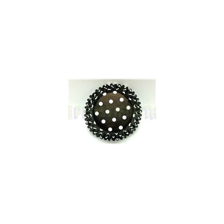 Capacillo estándar Polka negro 100 pz