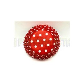 Capacillo estándar Polka rojo 100 pz
