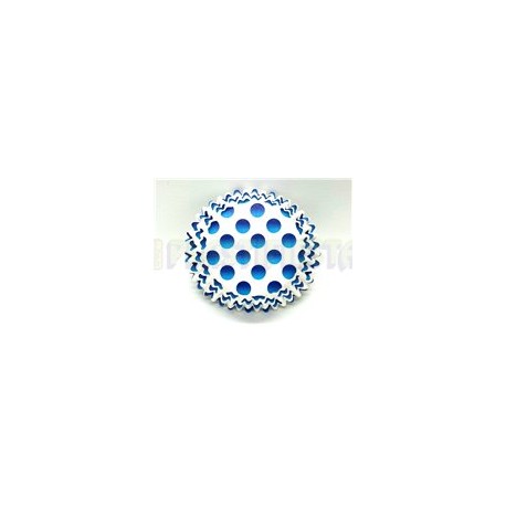 Capacillo estándar Polka tonos azul 100 pz