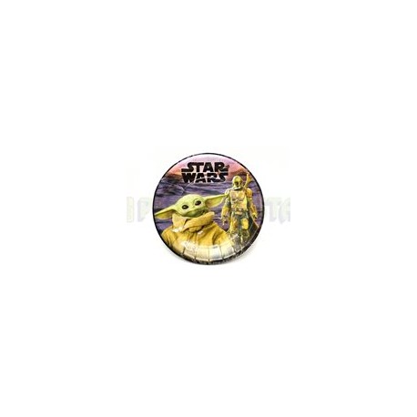 Plato pastelero Mandalorian (Star wars) 6 pz