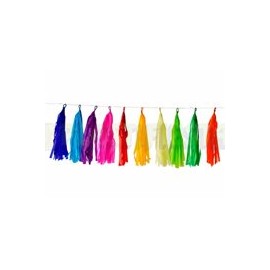 Guirnalda de pompones colores 1 pz
