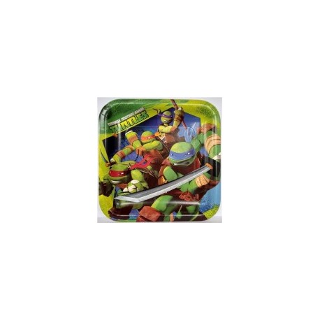 Plato fiesta Tortugas Ninja 8 pz
