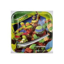 Plato fiesta Tortugas Ninja 8 pz