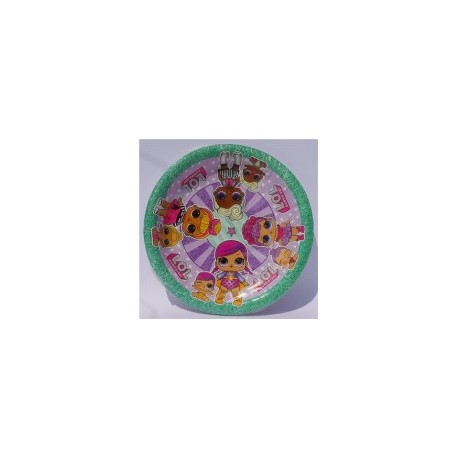 Plato pastelero L.O.L. 6 pz