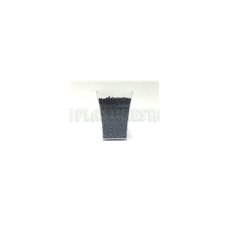 Vaso cuadrado piramide transparente