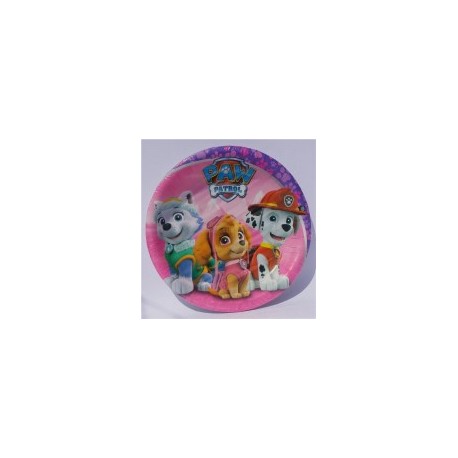 Plato pastelero Paw Patrol Girl 6 pz
