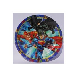 Plato pastelero Liga de la Justicia 6 pz