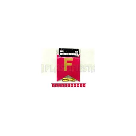 Letrero banderín Felicidades liso Magenta 1 pz