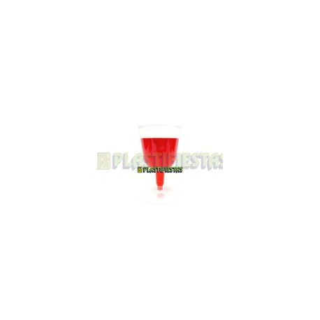 Copa vino transparente