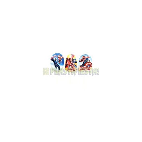 Topper Capitán América Civil War 12 pz