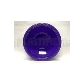 Plato hondo plástico 12 oz Morado 20 pz