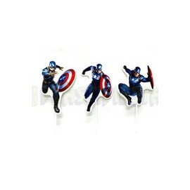 Topper Capitán América 12 pz