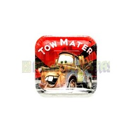 Plato pastelero Tow Mate (Cars) 8 pz