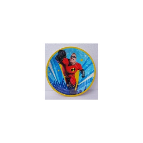 Plato pastelero Increibles 2  6 pz
