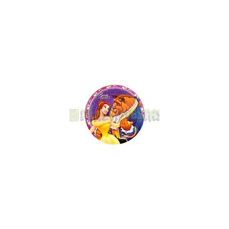 Plato fiesta Bella y Bestia 8 pz