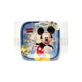 Plato fiesta Mickey clasico cuadrado 8 pz